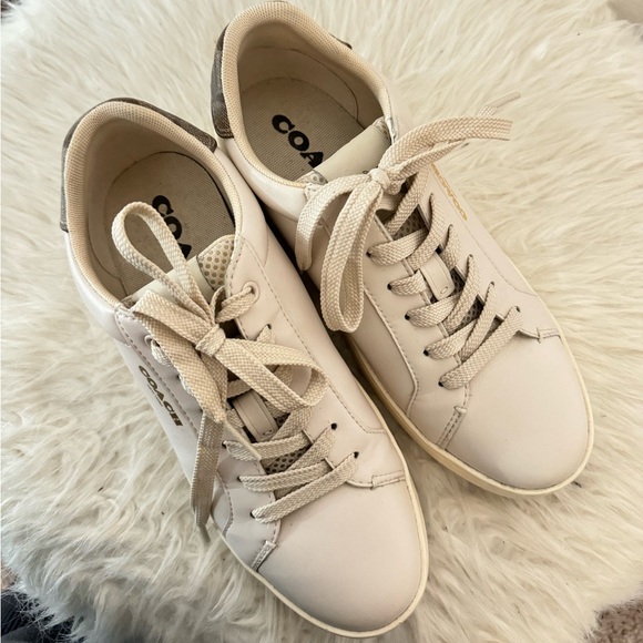 Coach Sneakers, Size 7.5, Nude/ Beige Color - Picture 3 of 3